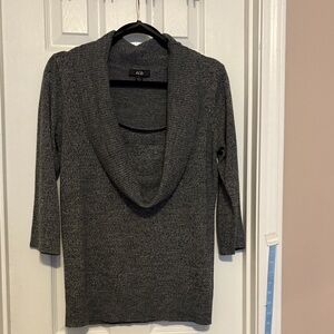 AGB Charcoal Cowl Neck Women's Sweater